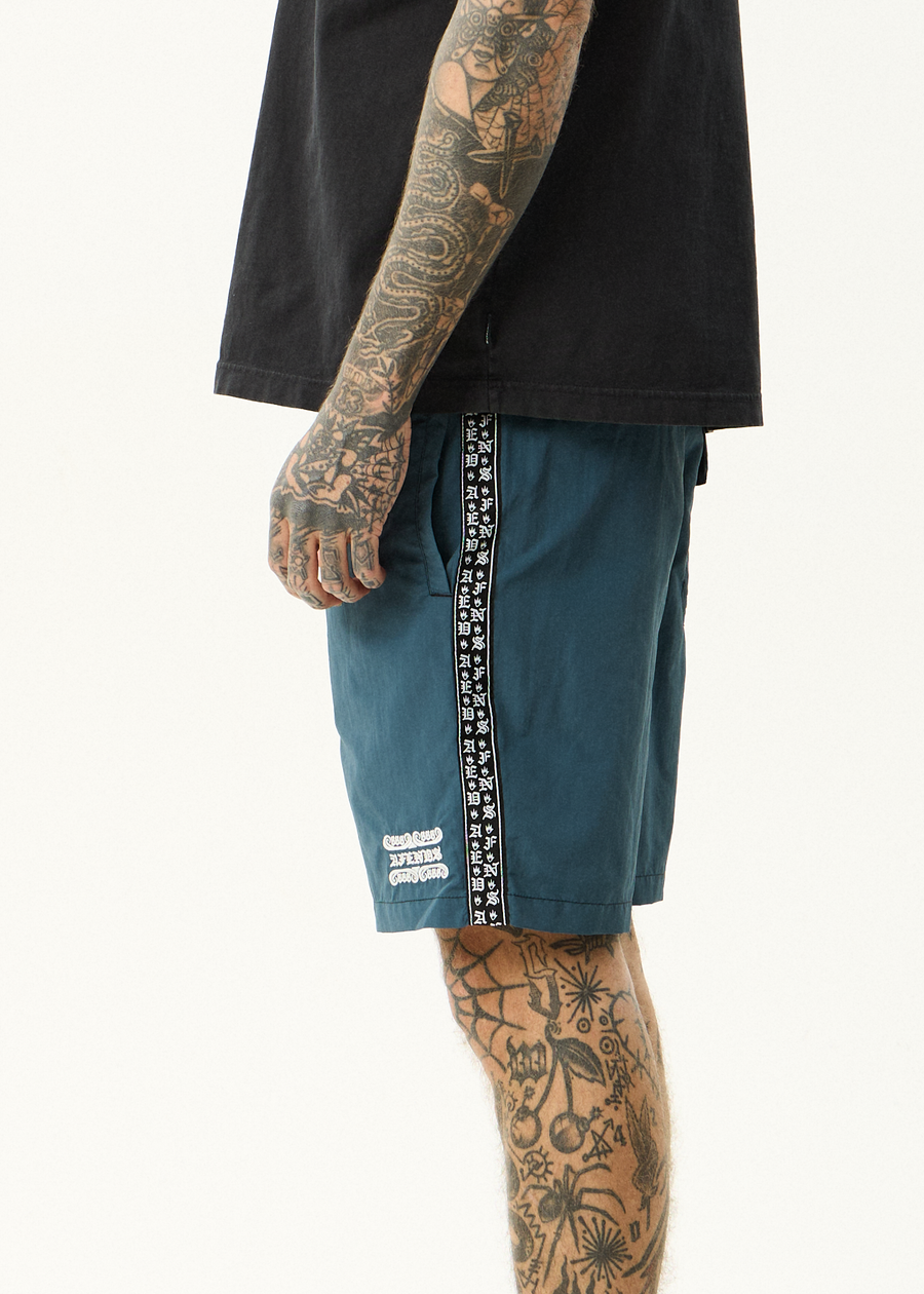 AFENDS Mens Sixsixsix - Baywatch Swim Short 18" - Fuel