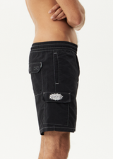 AFENDS Mens Heavy Petal - Cargo Baywatch Swim Short 18