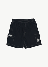 AFENDS Mens Heavy Petal - Cargo Baywatch Swim Short 18