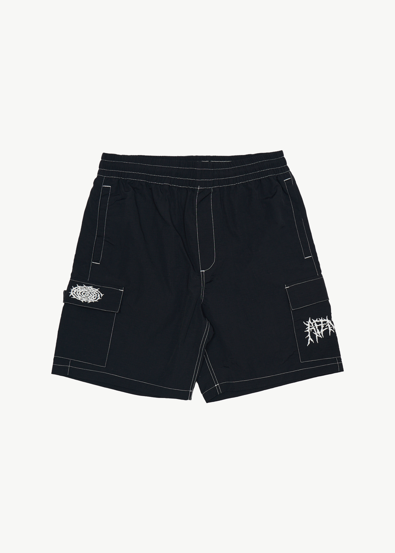 AFENDS Mens Heavy Petal - Cargo Baywatch Swim Short 18