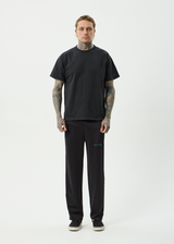 AFENDS Mens Spinal - Track Pant - Black - Afends mens spinal   track pant   black