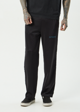 AFENDS Mens Spinal - Track Pant - Black - Afends mens spinal   track pant   black