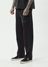AFENDS Mens Spinal - Track Pant - Black - Afends mens spinal   track pant   black