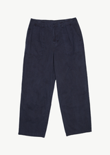 AFENDS Mens Overdie Glider - Overdyed Pleated Pant - Deep Sea - Afends mens overdie glider   overdyed pleated pant   deep sea