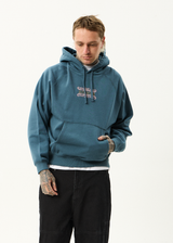 AFENDS Mens Sixsixsix - Boxy Raglan Hoodie - Fuel - Afends mens sixsixsix   boxy raglan hoodie   fuel