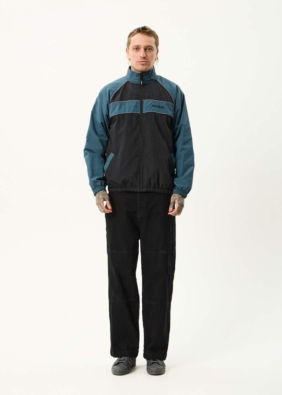 AFENDS Mens Spicy - Sports Spray Jacket - Black