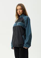 AFENDS Mens Spicy - Sports Spray Jacket - Black - Afends mens spicy   sports spray jacket   black