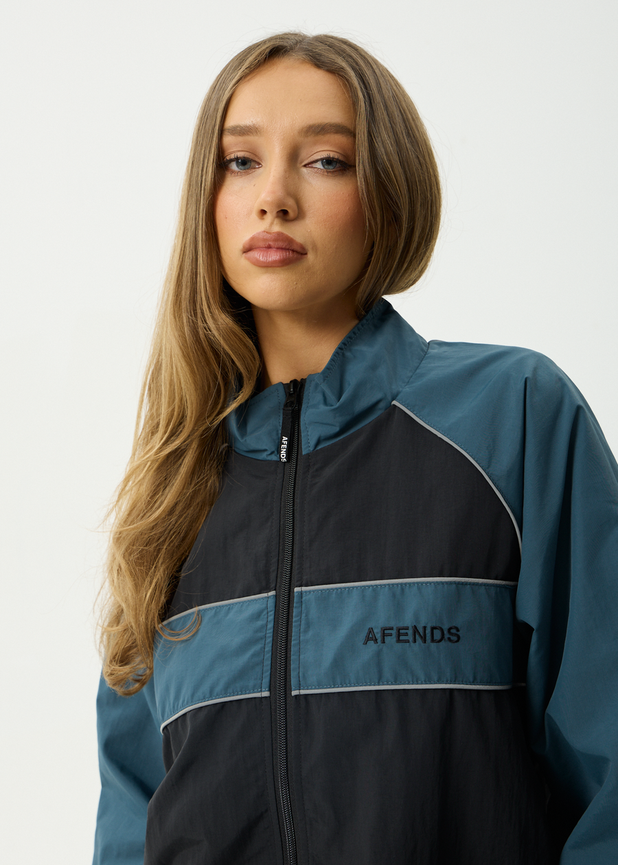 AFENDS Mens Spicy - Sports Spray Jacket - Black