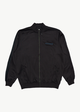 AFENDS Mens Spinal - Track Zip Up Jacket - Black - Afends mens spinal   track zip up jacket   black
