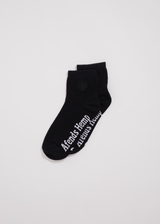 AFENDS Unisex Revolution - Crew Socks - Black - Afends unisex revolution   crew socks   black a220669 blk os