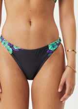 AFENDS Womens House Of Darwin - Bikini Bottoms - Charcoal Floral - Afends womens house of darwin   bikini bottoms   charcoal floral 