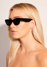 AFENDS Unisex Clementine - Sunglasses - Gloss Black - Afends unisex clementine   sunglasses   gloss black 