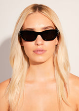 AFENDS Unisex Clementine - Sunglasses - Gloss Black - Afends unisex clementine   sunglasses   gloss black 