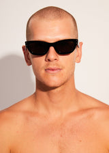 AFENDS Unisex Clementine - Sunglasses - Gloss Black - Afends unisex clementine   sunglasses   gloss black 