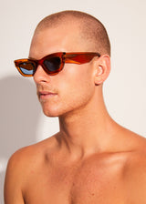 AFENDS Unisex Clementine - Sunglasses - Clear Orange - Afends unisex clementine   sunglasses   clear orange 