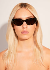 AFENDS Unisex Clementine - Sunglasses - Brown Shell - Afends unisex clementine   sunglasses   brown shell 