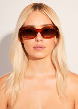 AFENDS Unisex Super Haze - Sunglasses - Clear Orange - Afends unisex super haze   sunglasses   clear orange 