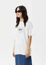 AFENDS Womens Pulse - Oversized Tee - White - Afends womens pulse   oversized tee   white
