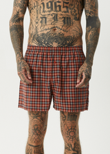 AFENDS Mens Wrecked - Boxer Short - Terra - Afends mens wrecked   boxer short   terra