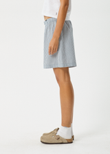 AFENDS Mens Intergalactic - Boxer Short - Navy Stripe - Afends mens intergalactic   boxer short   navy stripe