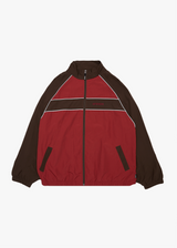 AFENDS Mens Spicy - Sports Spray Jacket - Burgundy - Afends mens spicy   sports spray jacket   burgundy