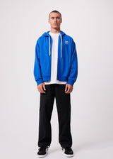 AFENDS Unisex Rolled Up - Unisex Zip Up Hoodie - Electric Blue - Afends unisex rolled up   unisex zip up hoodie   electric blue 