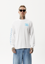 AFENDS Unisex Broccoli - Unisex Long Sleeve T-Shirt - White - Afends unisex broccoli   unisex long sleeve t shirt   white 