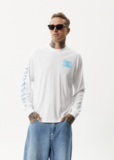 AFENDS Unisex Broccoli - Unisex Long Sleeve T-Shirt - White - Afends unisex broccoli   unisex long sleeve t shirt   white 