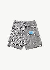 AFENDS Mens Broccoli - Elastic Waist Shorts - Black - Afends mens broccoli   elastic waist shorts   black 