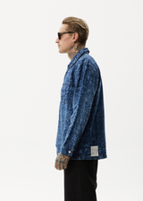 AFENDS Unisex Tagged - Unisex Denim Jacket - Graffiti Blue - Afends unisex tagged   unisex denim jacket   graffiti blue 