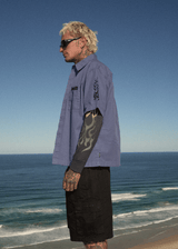 AFENDS Mens Scorched - Short Sleeve Shirt - Marlin - Afends mens scorched   short sleeve shirt   marlin 