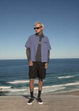 AFENDS Mens Scorched - Short Sleeve Shirt - Marlin - Afends mens scorched   short sleeve shirt   marlin 