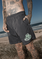 AFENDS Mens Frogga - Baywatch Swim Short 18