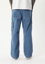 AFENDS Mens Richmond - Denim Workwear Jean - Worn Blue - Afends mens richmond   denim workwear jean   worn blue