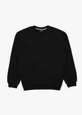 AFENDS Mens Genesis - Crew Neck Jumper - Black - Afends mens genesis   crew neck jumper   black