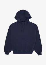 AFENDS Mens Genesis - Boxy Hoodie - Washed Deep Sea - Afends mens genesis   boxy hoodie   washed deep sea