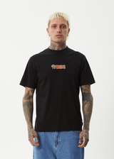 AFENDS Mens Dosed - Retro Tee - Black - Afends mens dosed   retro tee   black