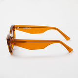 AFENDS Unisex Clementine - Sunglasses - Clear Orange - Afends unisex clementine   sunglasses   clear orange 