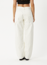 AFENDS Womens Moss - Denim Workwear Jean - Off White - Afends womens moss   denim workwear jean   off white