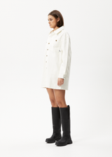 AFENDS Womens Tori - Denim Dress - Off White - Afends womens tori   denim dress   off white 
