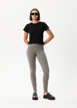AFENDS Womens Lois - Leggings - Steel - Afends womens lois   leggings   steel 