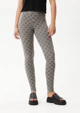AFENDS Womens Lois - Leggings - Steel - Afends womens lois   leggings   steel 