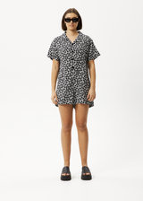 AFENDS Womens Madeline Kokomo - Playsuit - Black Floral - Afends womens madeline kokomo   playsuit   black floral 
