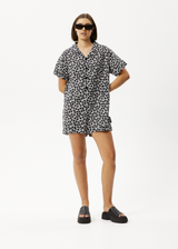 AFENDS Womens Madeline Kokomo - Playsuit - Black Floral - Afends womens madeline kokomo   playsuit   black floral 