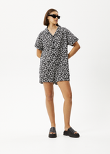 AFENDS Womens Madeline Kokomo - Playsuit - Black Floral - Afends womens madeline kokomo   playsuit   black floral 