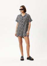 AFENDS Womens Madeline Kokomo - Playsuit - Black Floral - Afends womens madeline kokomo   playsuit   black floral 