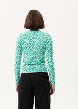 AFENDS Womens See You - Cut Out Long Sleeve Top - Powder Blue - Afends womens see you   cut out long sleeve top   powder blue 