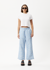 AFENDS Womens Underworld - Spray Pant - Powder Blue - Afends womens underworld   spray pant   powder blue