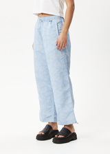AFENDS Womens Underworld - Spray Pant - Powder Blue - Afends womens underworld   spray pant   powder blue