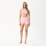 AFENDS Womens Rhye - Terry Bikini Top - Powder Pink - Afends womens rhye   terry bikini top   powder pink w225706 pwp xs